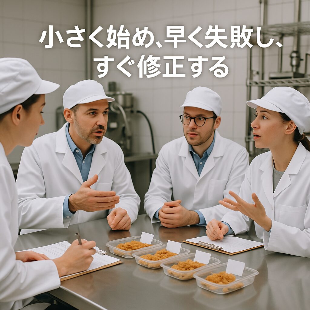 小規模工場での食品試作品テスト
